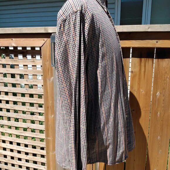 Vintage Tommy Hilfiger Shirt Brown Checked Retro 80s 90s Made in Taiwan Medium - Picture 9 of 11